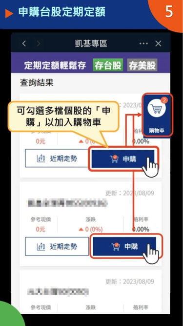 步驟⑤多檔標的